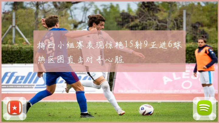 梅西小组赛表现惊艳15射9正进6球热区图直击对手心脏